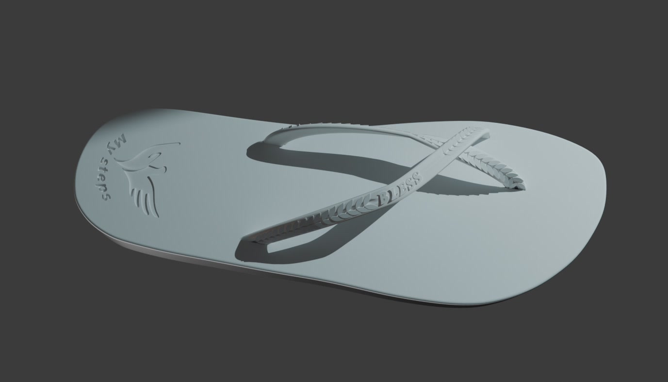 Close render of the strap and its material finish.