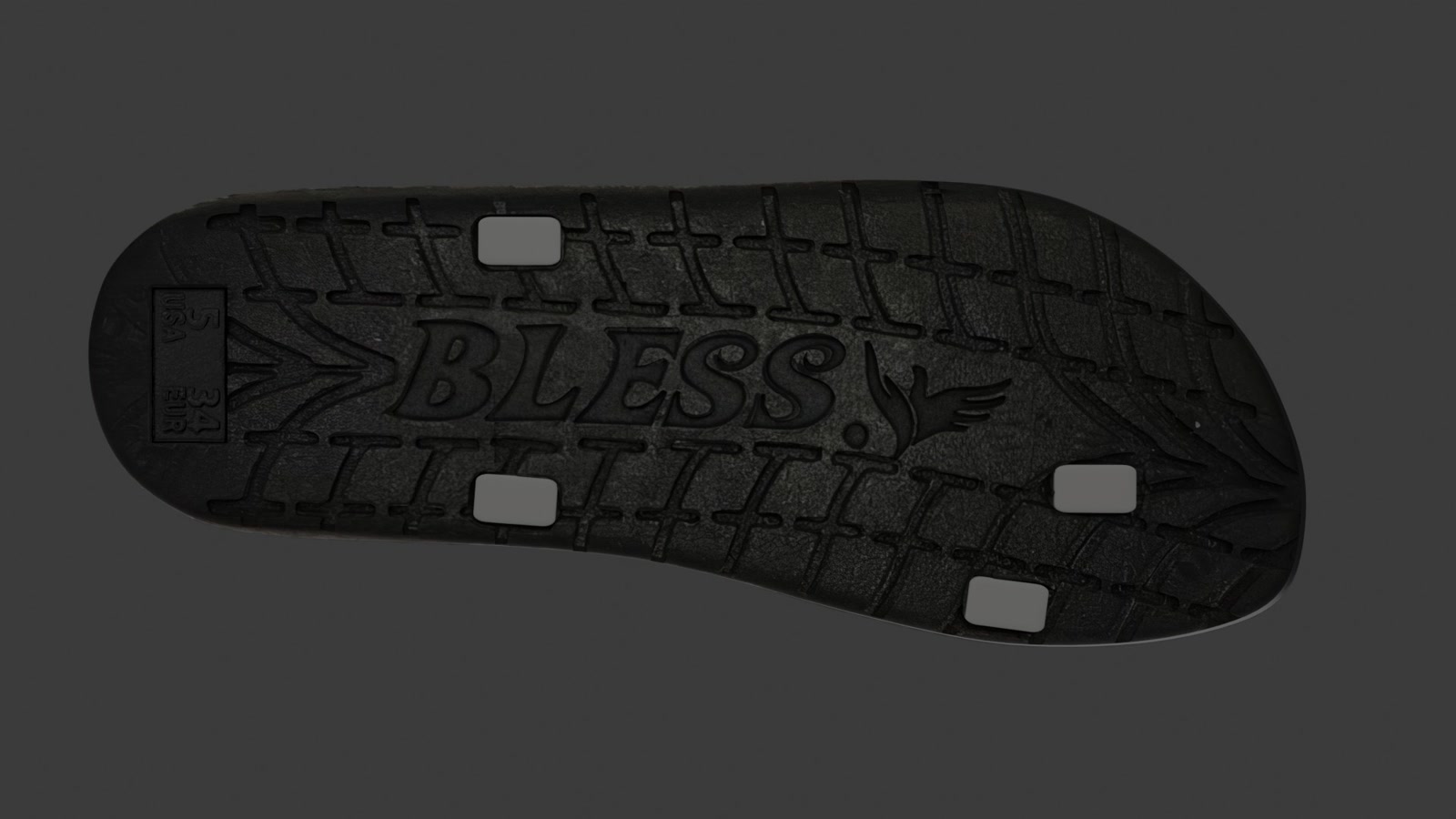 Final presentation render of the completed flip flop design.