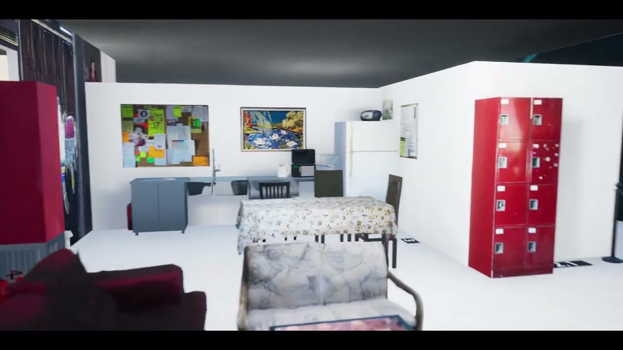A hall of the Kupa Rashit exhibition design, modelled and lit in Unreal Engine.